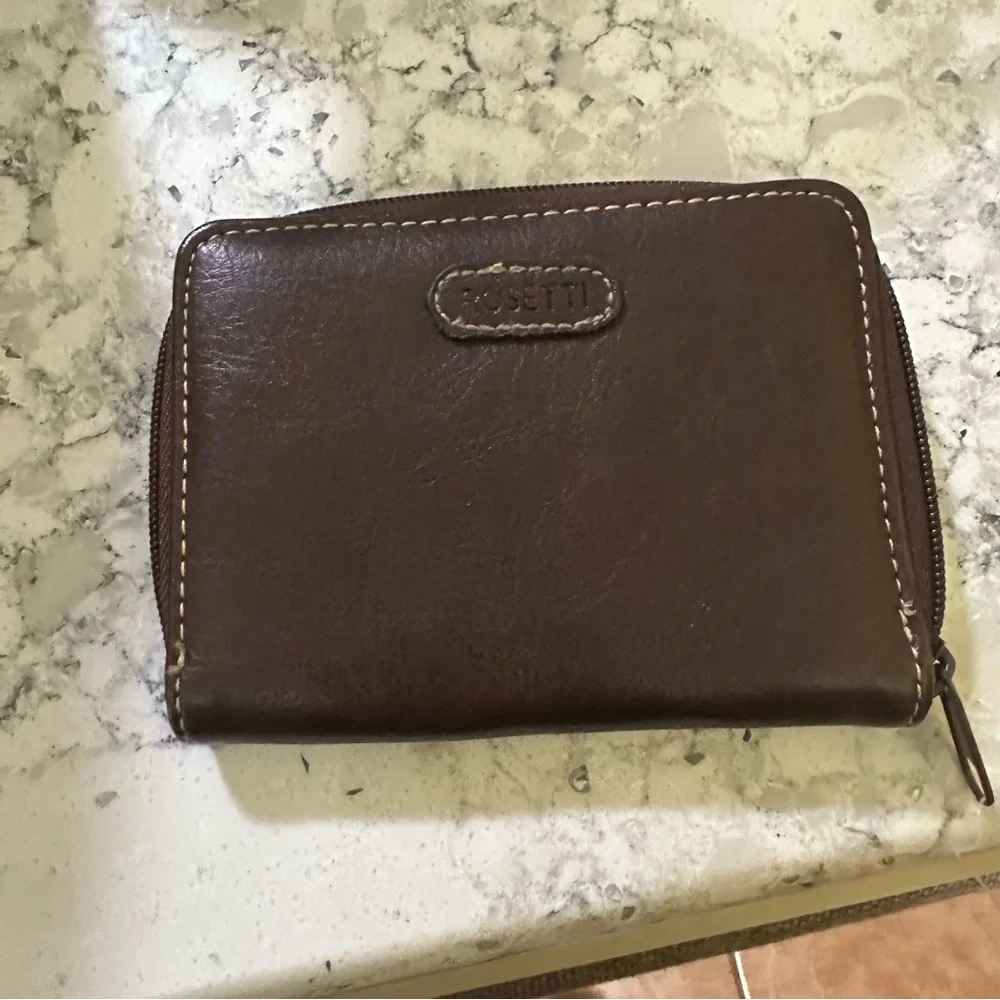 Rosetti Brown‎ Leather Wallet Classic Minimalist Design